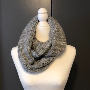 Abercrombie  Gray / Silver Sparkly Scarf